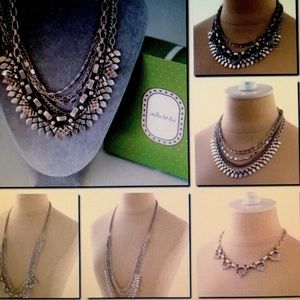 Stella & Dot SUTTON Statement Necklace in Silver